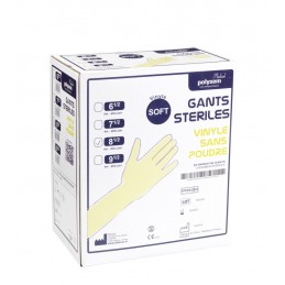 GANTS D'EXAMEN VINYLE STERILES