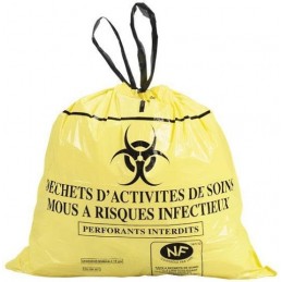 Sac Poubelle Jaune DASRI 50L 23µ - Alpes détergents